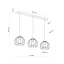 TK4483  UNIVERSO BLACK LAMPA WISZĄCA 3 PŁ