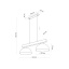 TK4507  OSLO BROWN LAMPA WISZĄCA 2 PŁ