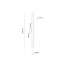 TK4512  NAVI BROWN LONG KINKIET LED