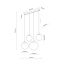 TK4790  ESME WHITE LAMPA WISZĄCA 4 LISTWA