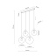 TK4795  ESME MIX LAMPA WISZĄCA 4  LISTWA