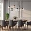 TK4797  ESME MIX LAMPA WISZĄCA 6  LISTWA