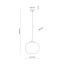 TK4804  VIBE WHITE LAMPA WISZĄCA 1  350