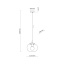 TK4816  VIBE TRANSPARENT LAMPA WISZĄCA 1  250