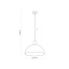 TK4851  OSLO WHITE LAMPA WISZĄCA 1 PŁ