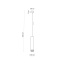 TK4899  JET BLACK LAMPA WISZĄCA 1xGU10