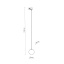 TK4928  TRACER BLACK AMBER GLASS WISZĄCA 1 G9