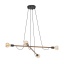 TK4949  HELIX WOOD ORZECH LAMPA WISZĄCA 4 PŁ