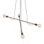 TK4949  HELIX WOOD ORZECH LAMPA WISZĄCA 4 PŁ