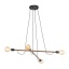 TK4949  HELIX WOOD ORZECH LAMPA WISZĄCA 4 PŁ