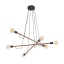 TK4950  HELIX WOOD ORZECH LAMPA WISZĄCA 6 PŁ