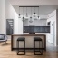 TK5383  ESME GRAPHITE LAMPA WISZĄCA 6  LISTWA