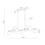 TK5667  ESTERA BLACK LAMPA WISZĄCA 9