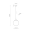 TK5669  ESME WHITE LAMPA WISZĄCA 1  250