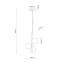 TK5767  ESTERA BLACK LAMPA WISZĄCA 3