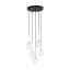 TK5943  NILOS BLACK / GOLD LAMPA WISZĄCA 5