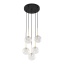 TK5943  NILOS BLACK / GOLD LAMPA WISZĄCA 5