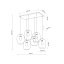 TK5974  ELIO MIX LAMPA WISZĄCA 6