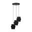 TK5981  CALISTO BLACK LAMPA WISZĄCA 3 PŁ KOŁO