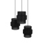 TK5981  CALISTO BLACK LAMPA WISZĄCA 3 PŁ KOŁO