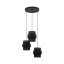 TK5981  CALISTO BLACK LAMPA WISZĄCA 3 PŁ KOŁO