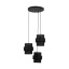 TK5981  CALISTO BLACK LAMPA WISZĄCA 3 PŁ KOŁO