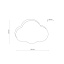 TK6074  CLOUD LAMPA SUFITOWA NIEBIESKI PASTELOWY MINI 2