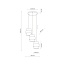 TK6098  CALISTO JUTA LAMPA WISZACA 3 KOŁO