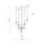TK6148  ESTERA BLACK  LAMPA WISZĄCA 9