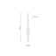 TK6627  FLASH BLACK  KINKIET 1 LED