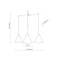 TK6629  CONO BLACK LAMPA WISZĄCA 3 L