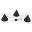 TK6629  CONO BLACK LAMPA WISZĄCA 3 L