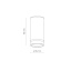 TK6919  JET WHITE DOWNLIGHT 1xGU10