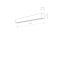 T7595  STRAIGHT WALL LED BLACK L