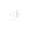 T10998  REFLECTOR LED, GU10, R50, 7W, 4000K, ANGLE 50, WHITE DIMMABLE