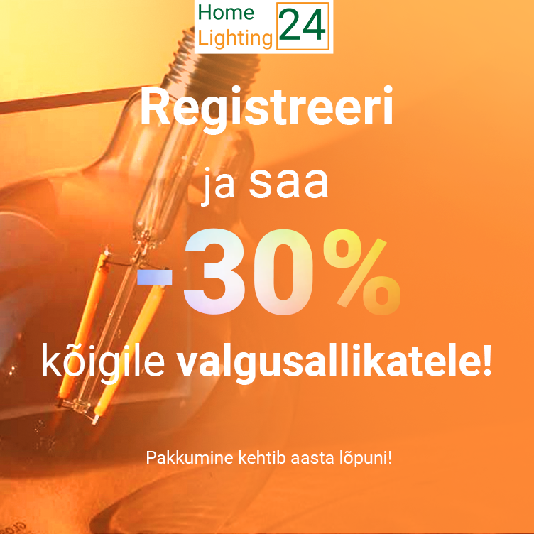Light bulb discount -30% for registered users